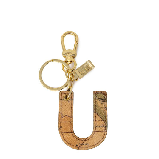 Alviero Martini Prima Classe Porte-clés en cuir beige