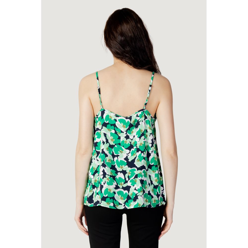 Jacqueline De Yong Green Cotton Tank Top by Jacqueline De Yong