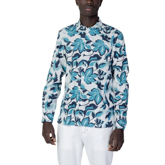 Antony Morato Blue Viscose Shirt by Antony Morato