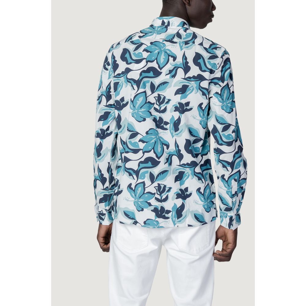 Antony Morato Blue Viscose Shirt by Antony Morato