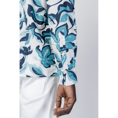Antony Morato Blue Viscose Shirt by Antony Morato