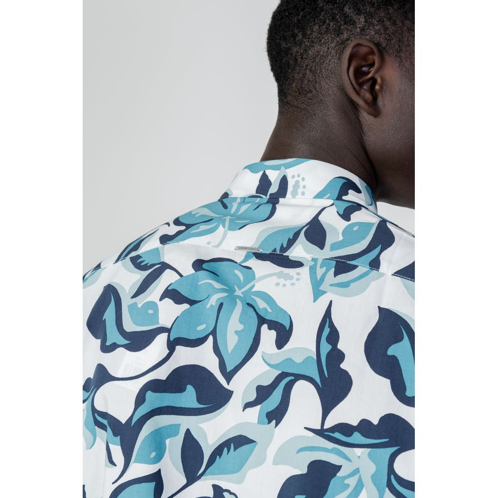 Antony Morato Blue Viscose Shirt by Antony Morato