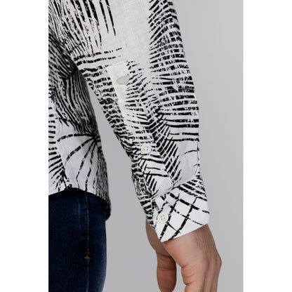 Antony Morato Black Linen Shirt by Antony Morato
