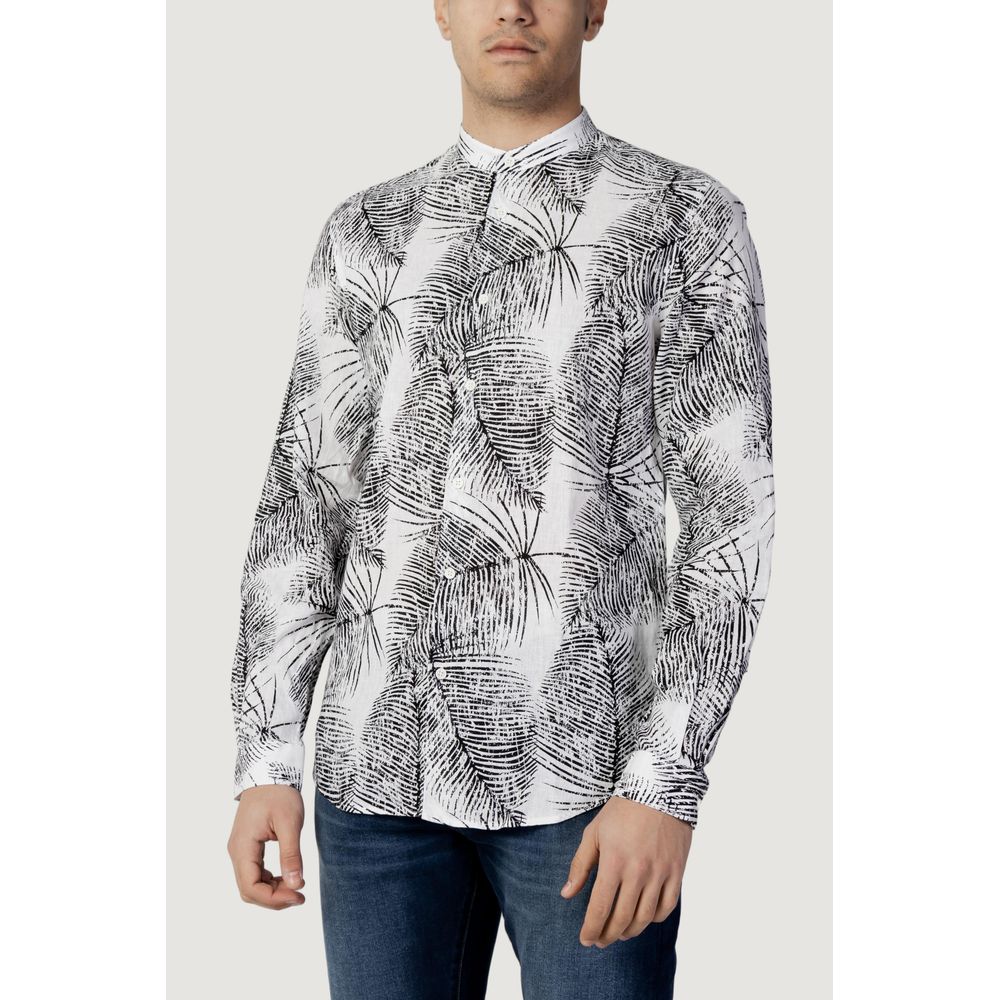 Antony Morato Black Linen Shirt by Antony Morato