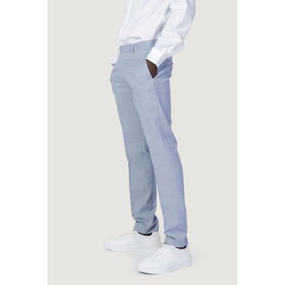 Antony Morato Blue Polyester Pant by Antony Morato
