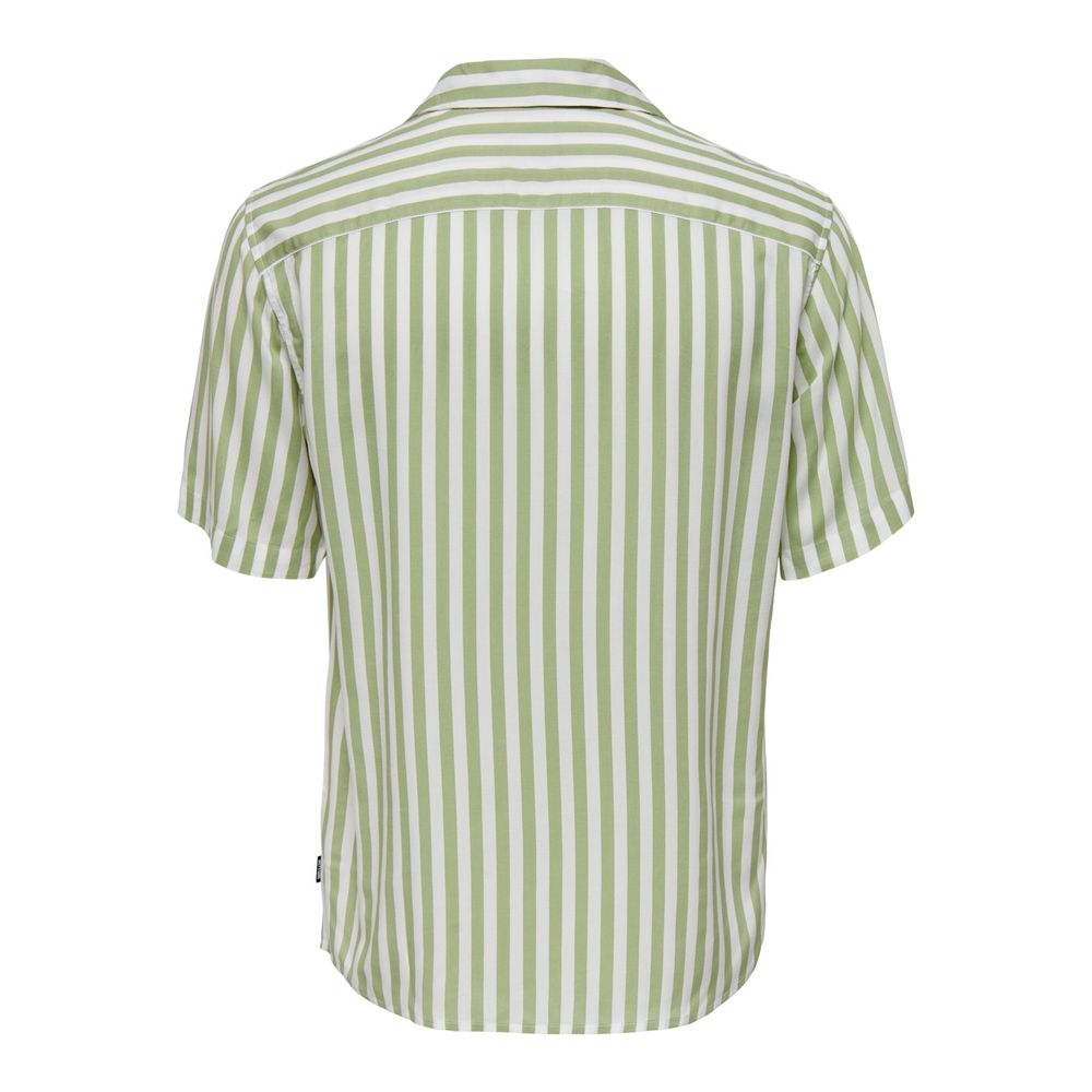 Only & Sons Green Viscose Shortsleeve by Only & Sons