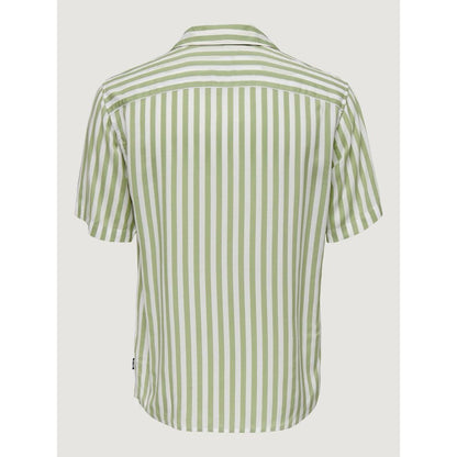 Only & Sons Green Viscose Shortsleeve by Only & Sons