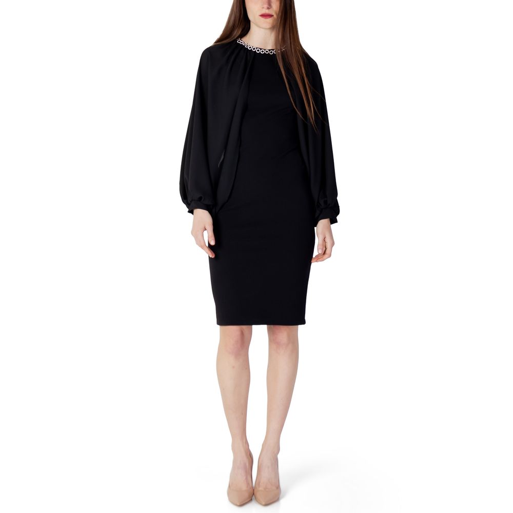 Rinascimento Black Polyester Long by Rinascimento