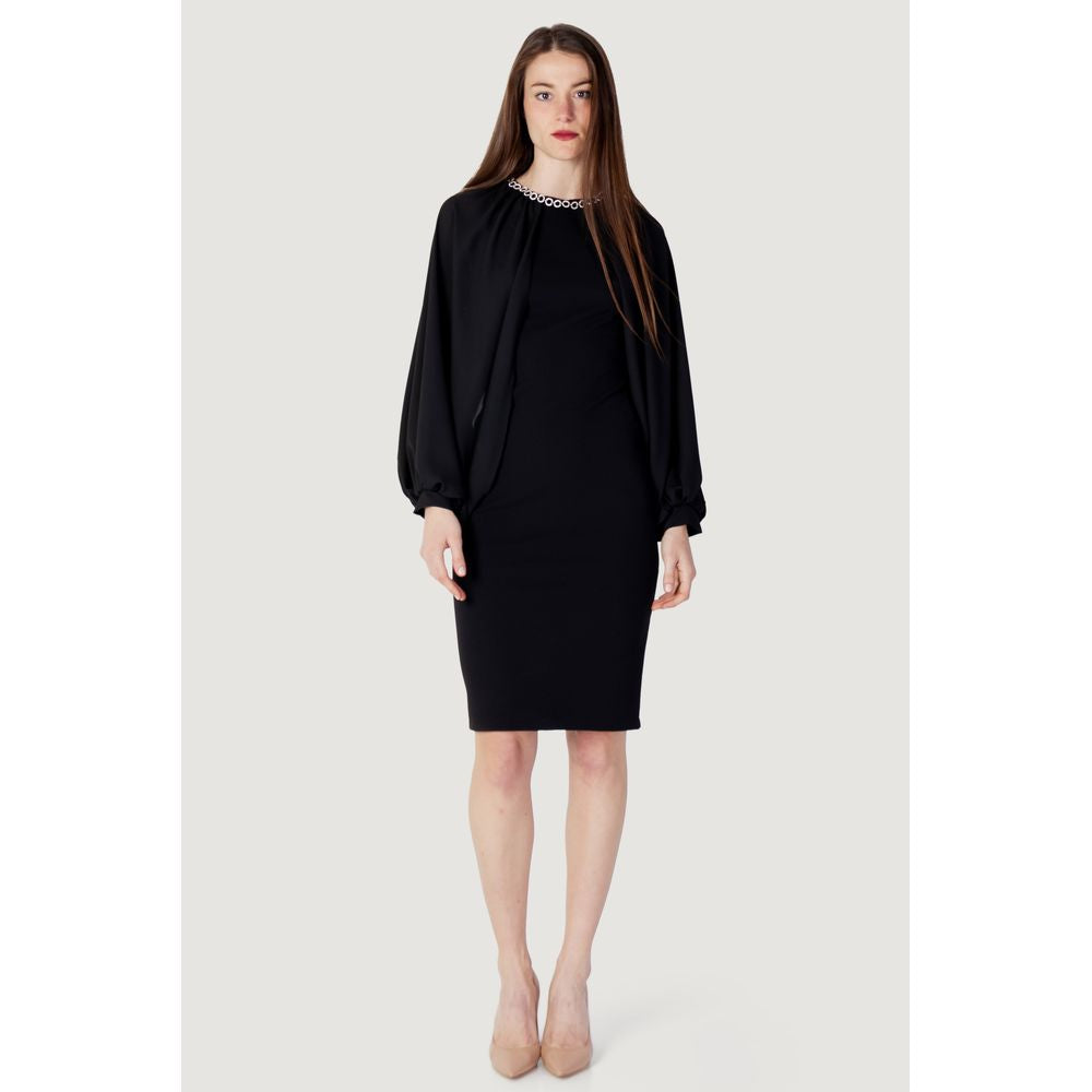 Rinascimento Black Polyester Long by Rinascimento