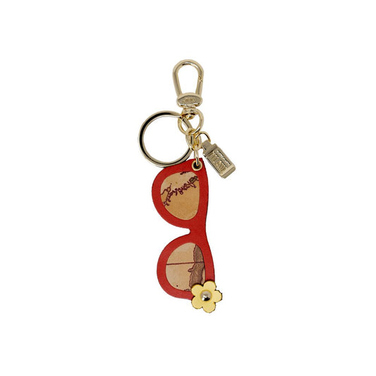 Alviero Martini Prima Classe Porte-clés en cuir beige