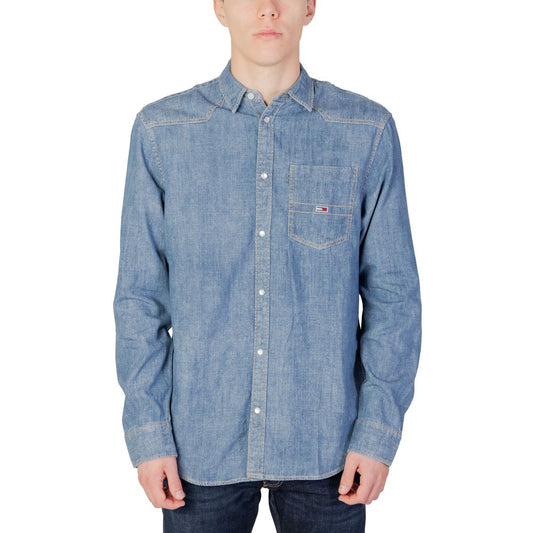 Tommy Hilfiger Jeans Blue Cotton Shirt by Tommy Hilfiger Jeans