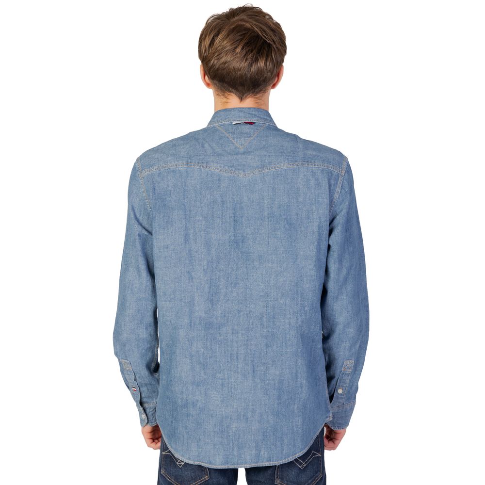Tommy Hilfiger Jeans Blue Cotton Shirt by Tommy Hilfiger Jeans