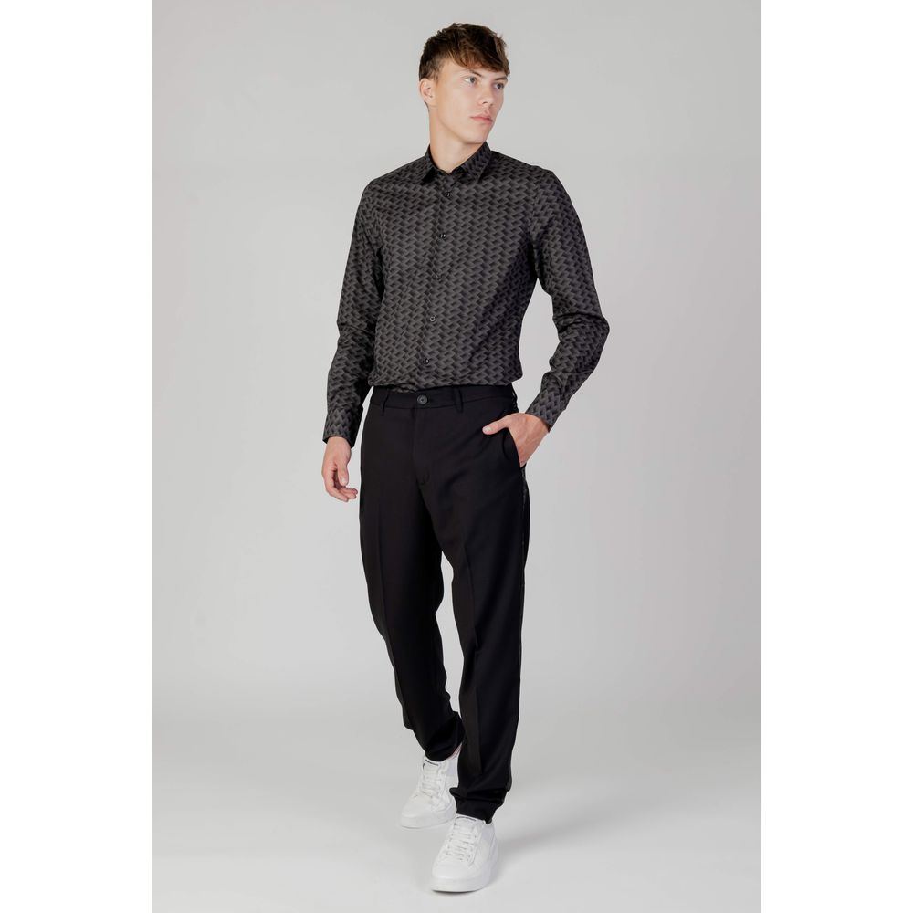 Antony Morato Gray Cotton Shirt by Antony Morato