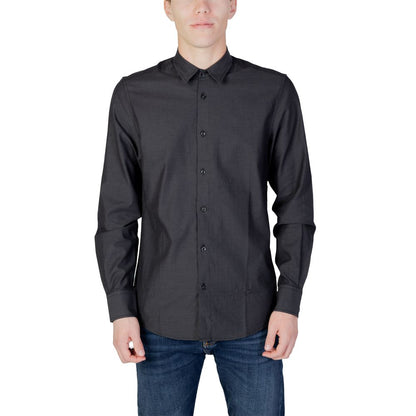Antony Morato Gray Cotton Shirt by Antony Morato