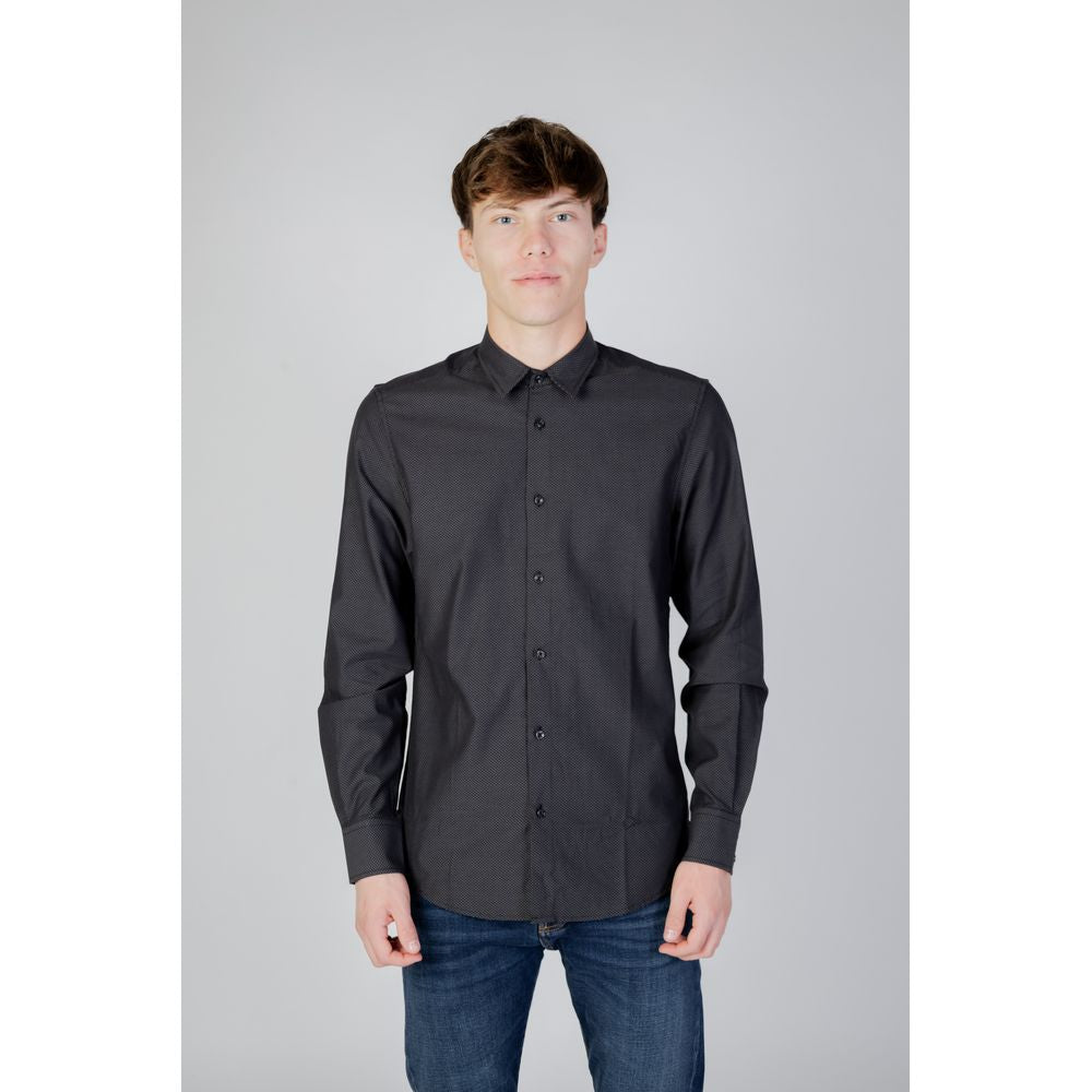 Antony Morato Gray Cotton Shirt by Antony Morato