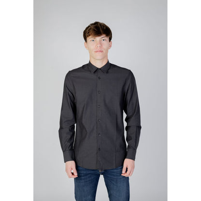 Antony Morato Gray Cotton Shirt by Antony Morato