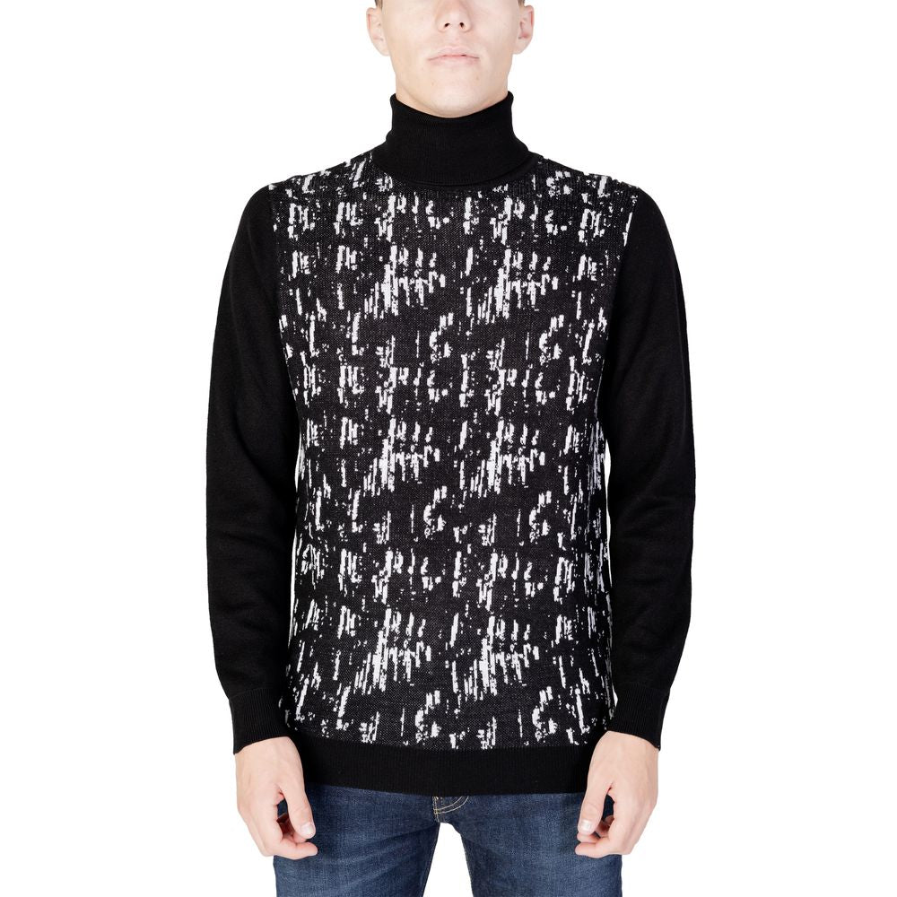 Antony Morato Black Wool Turtleneck by Antony Morato