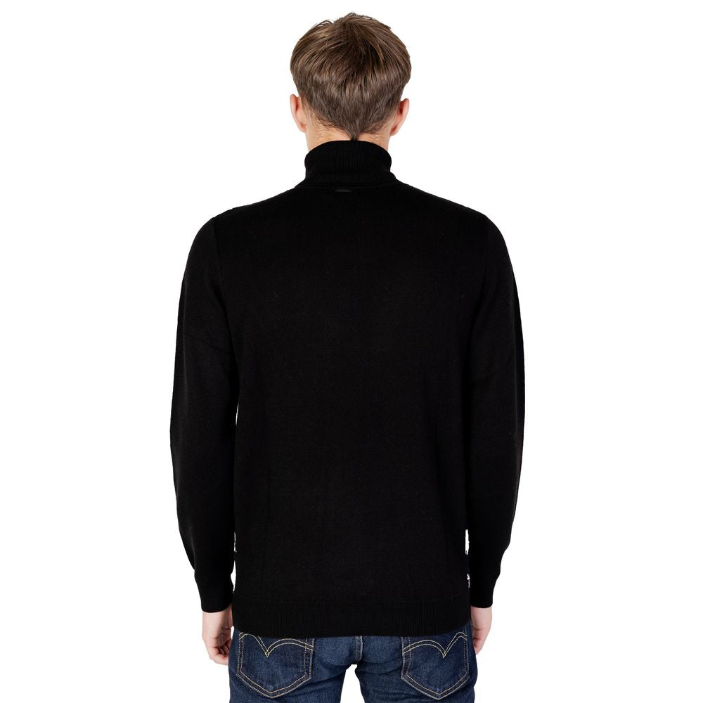 Antony Morato Black Wool Turtleneck by Antony Morato