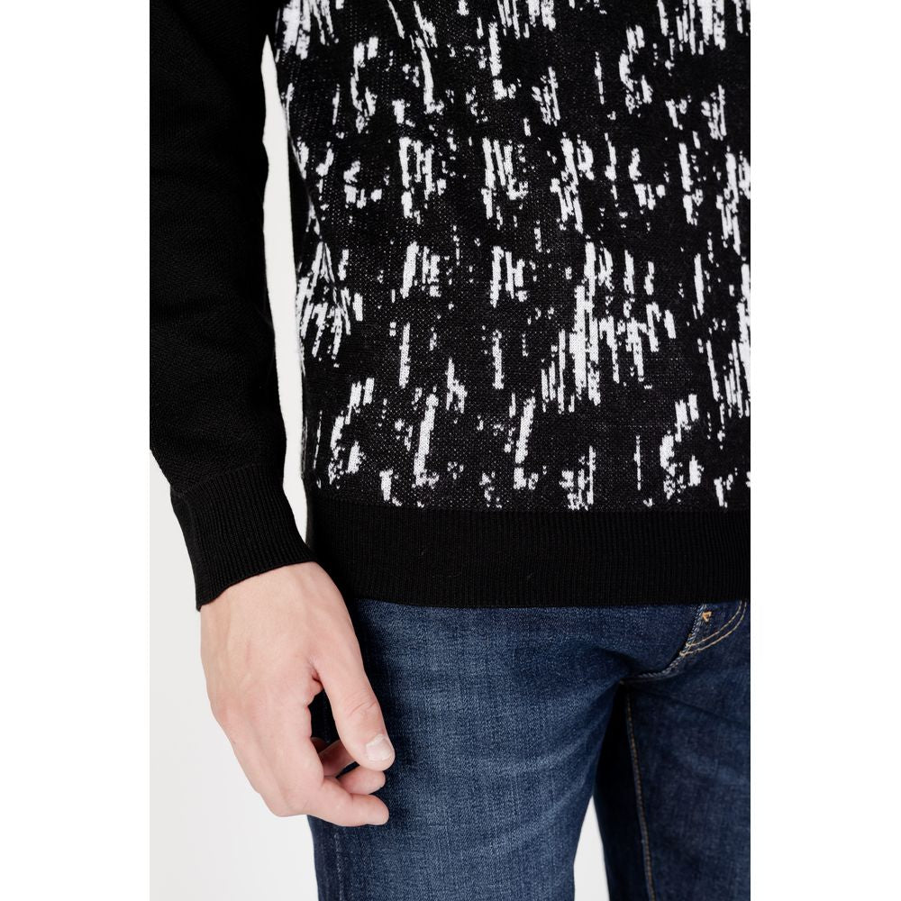 Antony Morato Black Wool Turtleneck by Antony Morato