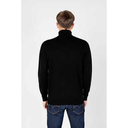 Antony Morato Black Wool Turtleneck by Antony Morato