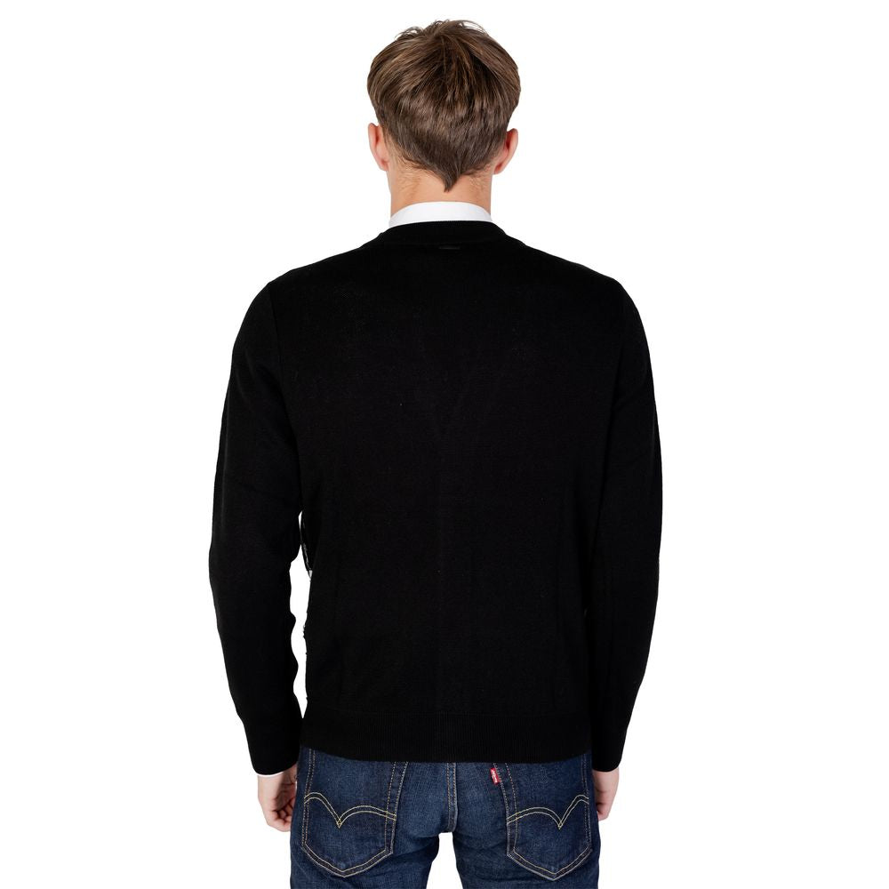 Cardigan en laine noire Antony Morato