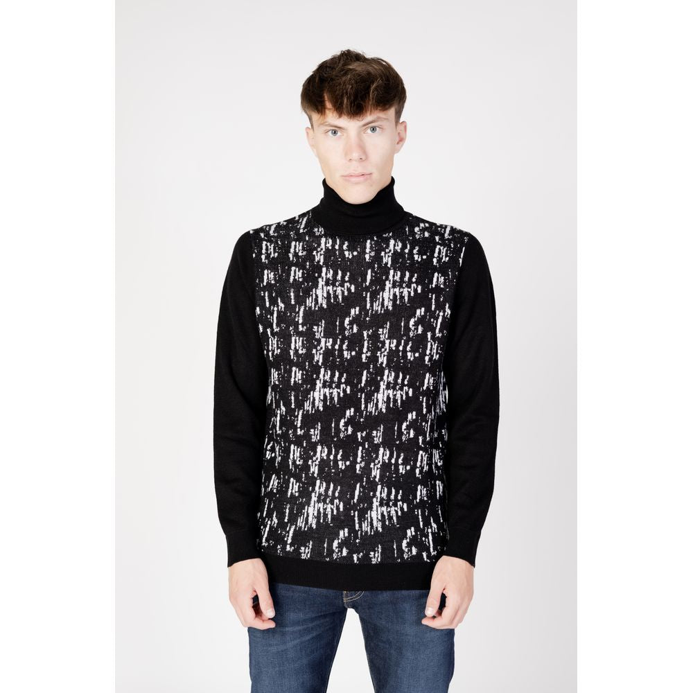 Antony Morato Black Wool Turtleneck by Antony Morato