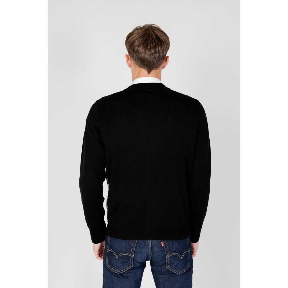 Cardigan en laine noire Antony Morato