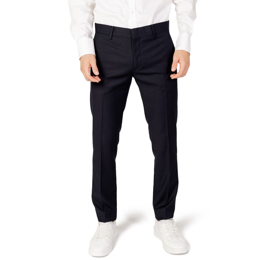 Antony Morato Blue Polyester Pant by Antony Morato