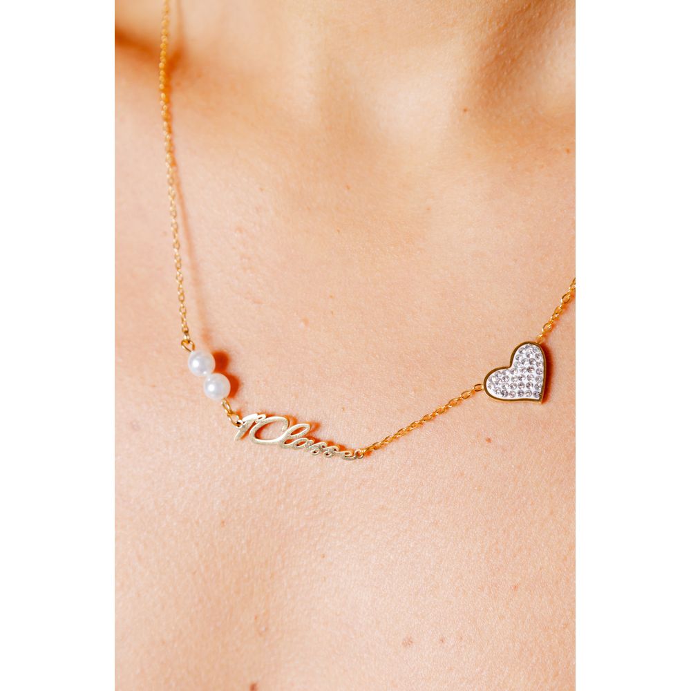 Collier en acier inoxydable doré Alviero Martini Prima Classe