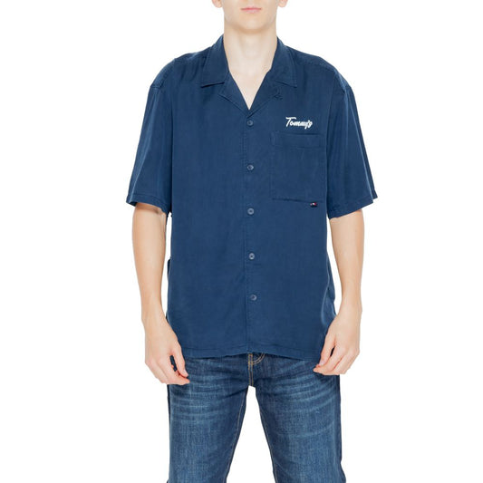 Tommy Hilfiger Jeans Blue Lyocell Shortsleeve by Tommy Hilfiger Jeans