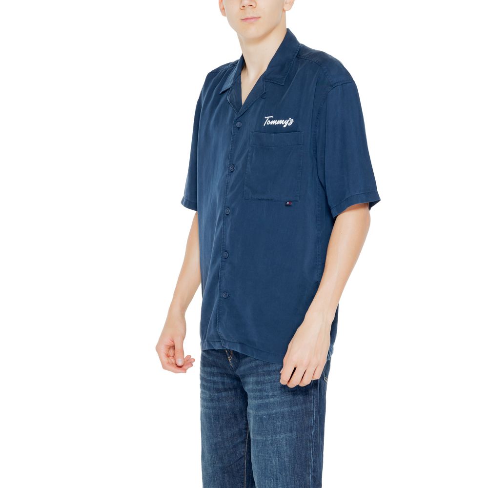 Tommy Hilfiger Jeans Blue Lyocell Shortsleeve by Tommy Hilfiger Jeans