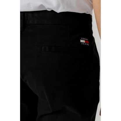 Tommy Hilfiger Jeans Black Organic Cotton Pant by Tommy Hilfiger Jeans