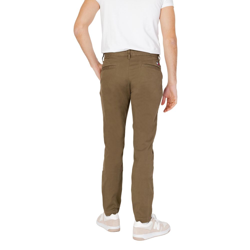 Tommy Hilfiger Jeans Green Organic Cotton Pant by Tommy Hilfiger Jeans