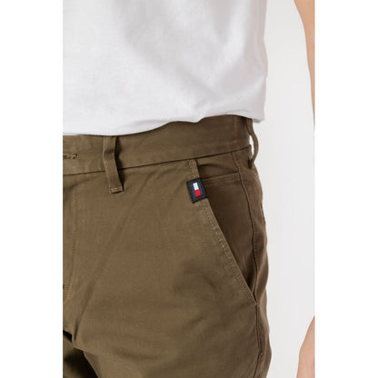 Tommy Hilfiger Jeans Green Organic Cotton Pant by Tommy Hilfiger Jeans