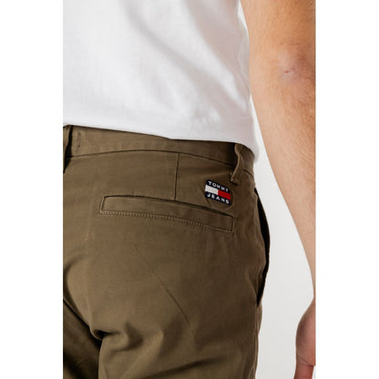 Tommy Hilfiger Jeans Green Organic Cotton Pant by Tommy Hilfiger Jeans
