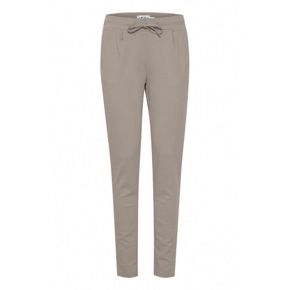ICHI Beige Polyester Pant by ICHI