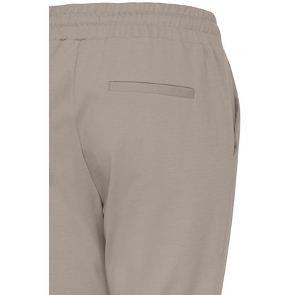 ICHI Beige Polyester Pant by ICHI