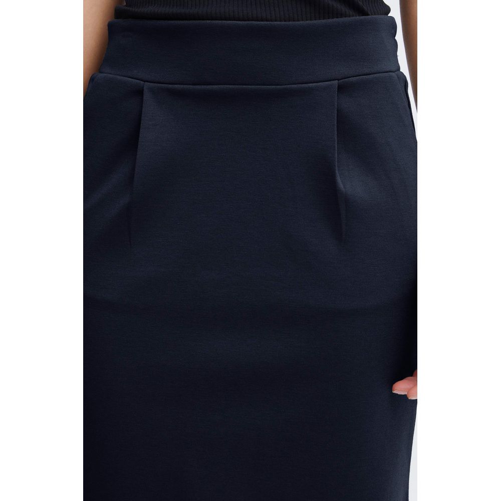 Jupe en polyester bleu ICHI