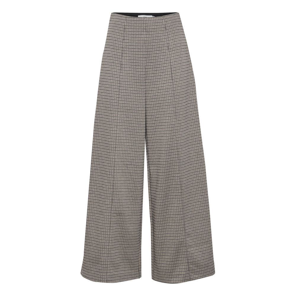 ICHI Beige Polyester Pant by ICHI