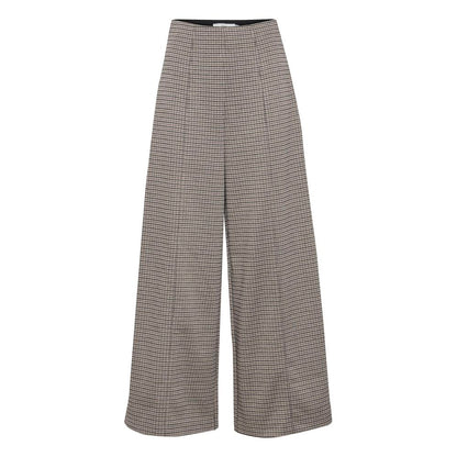 ICHI Beige Polyester Pant by ICHI