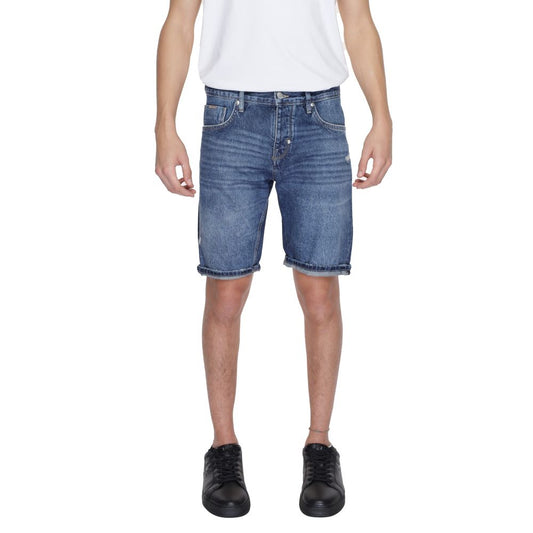 Short en coton bleu Antony Morato