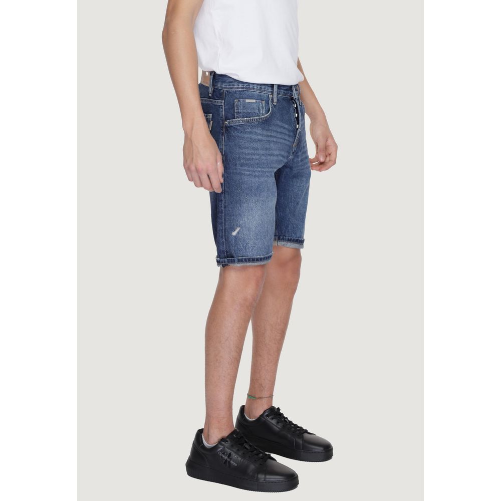 Short en coton bleu Antony Morato