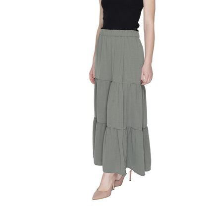 Jupe en polyester verte Jacqueline De Yong