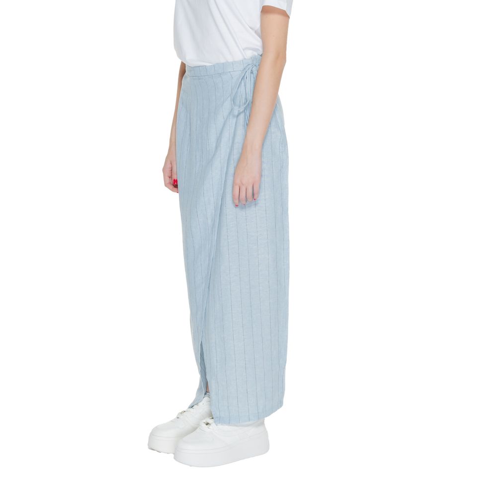 Jupe en lin bleu clair Vero Moda