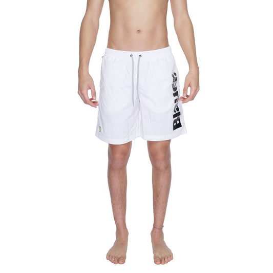 Short de bain en polyamide blanc Blauer