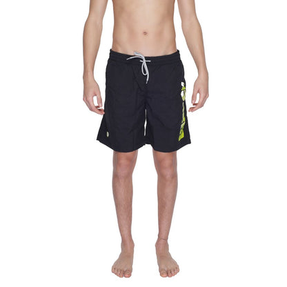 Short de bain en polyamide noir Blauer