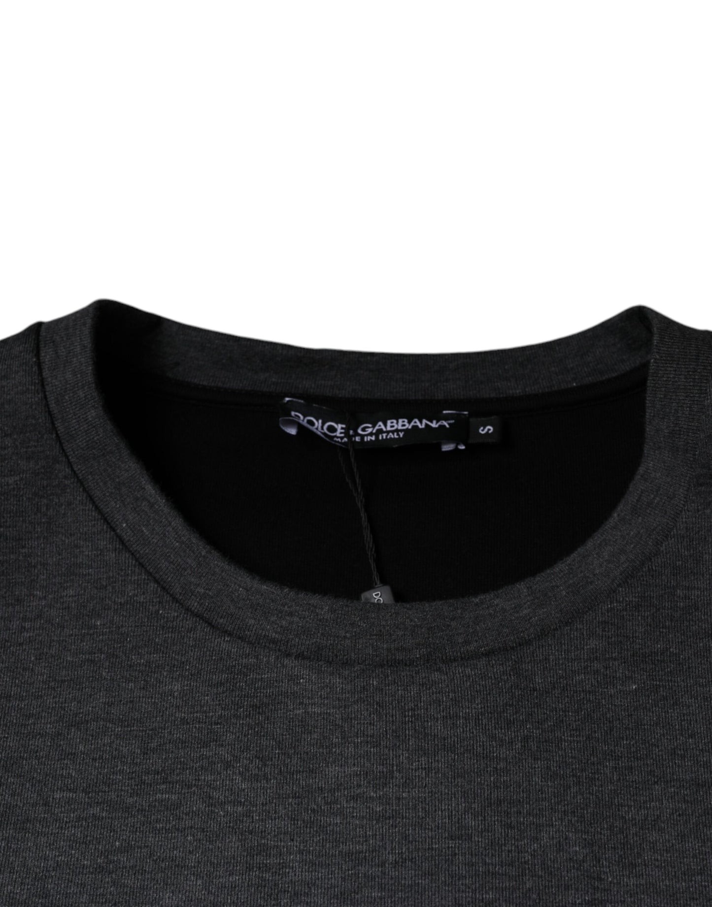 Dolce & Gabbana Dark Gray Camouflage Crew Neck T-shirt by Dolce & Gabbana