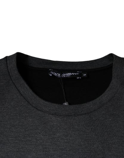 Dolce & Gabbana Dark Gray Camouflage Crew Neck T-shirt by Dolce & Gabbana