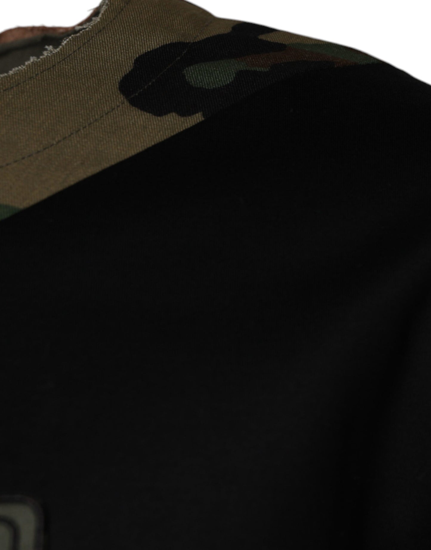 Dolce & Gabbana Multicolor Camouflage Cotton Round Neck T-shirt by Dolce & Gabbana