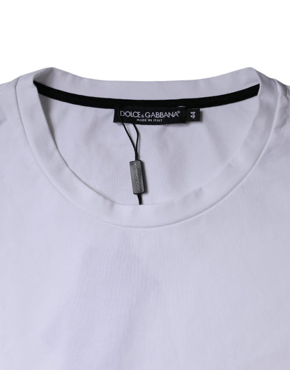 Dolce & Gabbana White Red Lips Print Cotton T-shirt by Dolce & Gabbana